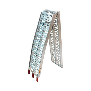 Rampa plegable en aluminio largo 2250mm  ancho 310mm cap. 340kg, con correas