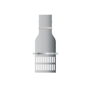 VALVULA DE PIE GALVANIZADA 10"